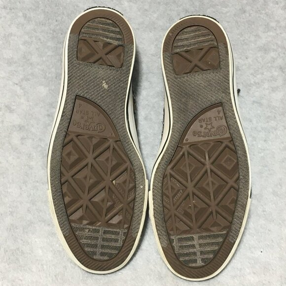Converse All Star Women 6 Shoes Low Top Shoe Cheetah Leopard Sneaker Brown Black - Picture 5 of 10